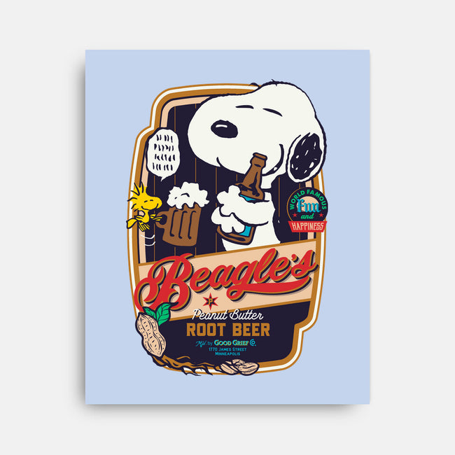 Beagle's Root Beer-None-Stretched-Canvas-Arinesart