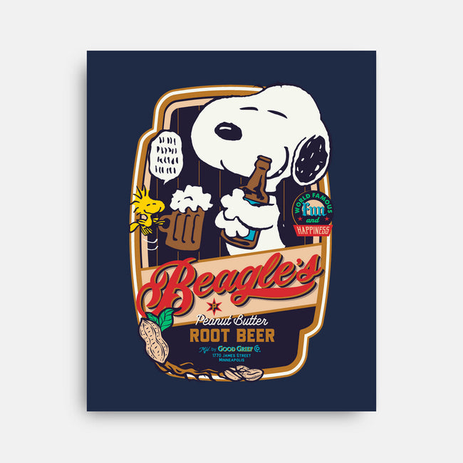 Beagle's Root Beer-None-Stretched-Canvas-Arinesart