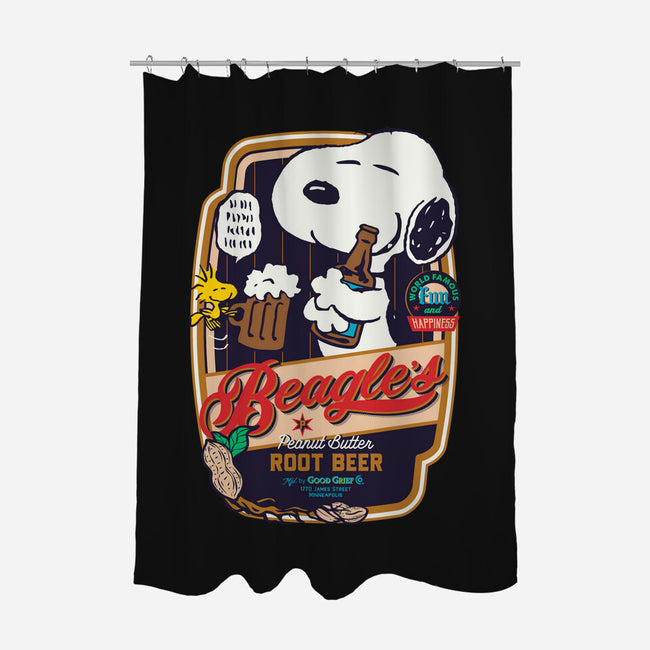 Beagle's Root Beer-None-Polyester-Shower Curtain-Arinesart