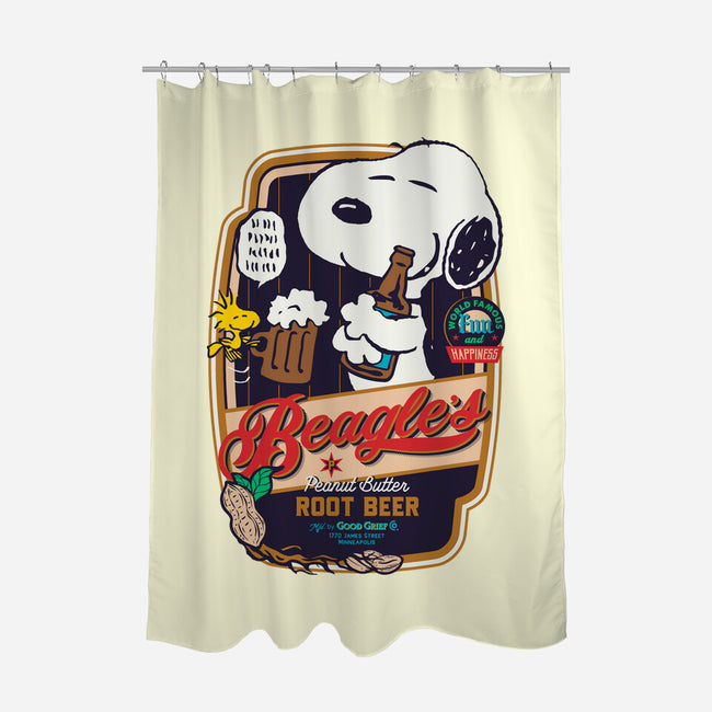 Beagle's Root Beer-None-Polyester-Shower Curtain-Arinesart