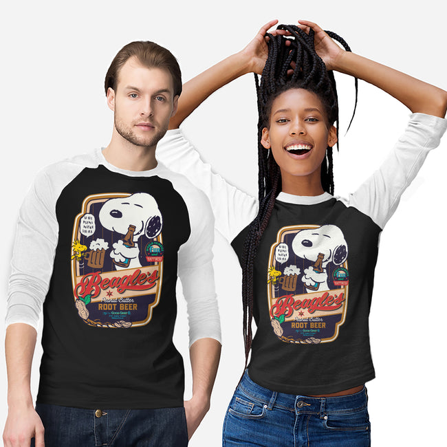 Beagle's Root Beer-Unisex-Baseball-Tee-Arinesart