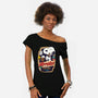 Beagle's Root Beer-Womens-Off Shoulder-Tee-Arinesart