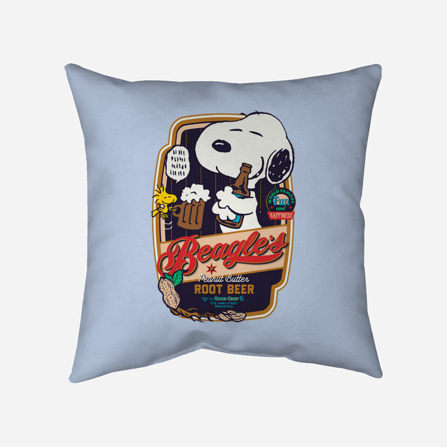 Beagle's Root Beer-None-Removable Cover w Insert-Throw Pillow-Arinesart