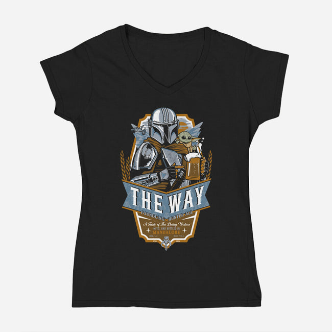 The Way Ale-Womens-V-Neck-Tee-Arinesart