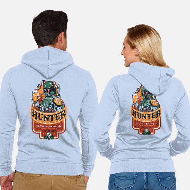 Hunter Pilsner-Unisex-Zip-Up-Sweatshirt-Arinesart