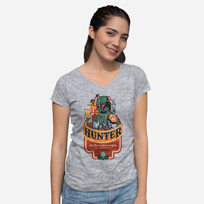 Hunter Pilsner-Womens-V-Neck-Tee-Arinesart