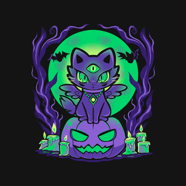 Spooky Moonlit Cat-None-Drawstring-Bag-TechraNova