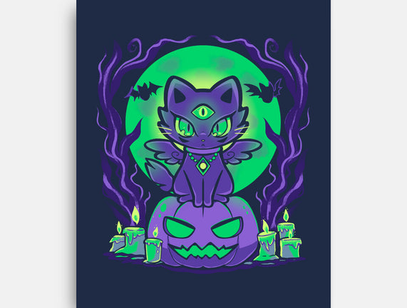 Spooky Moonlit Cat