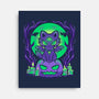 Spooky Moonlit Cat-None-Stretched-Canvas-TechraNova