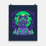 Spooky Moonlit Cat-None-Matte-Poster-TechraNova