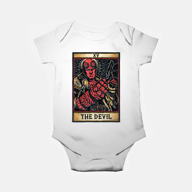 Devil Tarot-Baby-Basic-Onesie-glitchygorilla