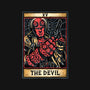 Devil Tarot-None-Removable Cover w Insert-Throw Pillow-glitchygorilla