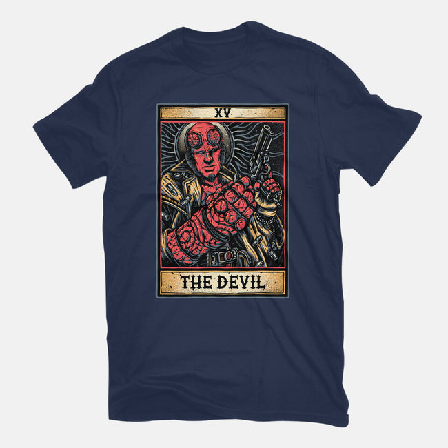 Devil Tarot-Unisex-Basic-Tee-glitchygorilla