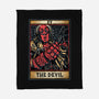 Devil Tarot-None-Fleece-Blanket-glitchygorilla