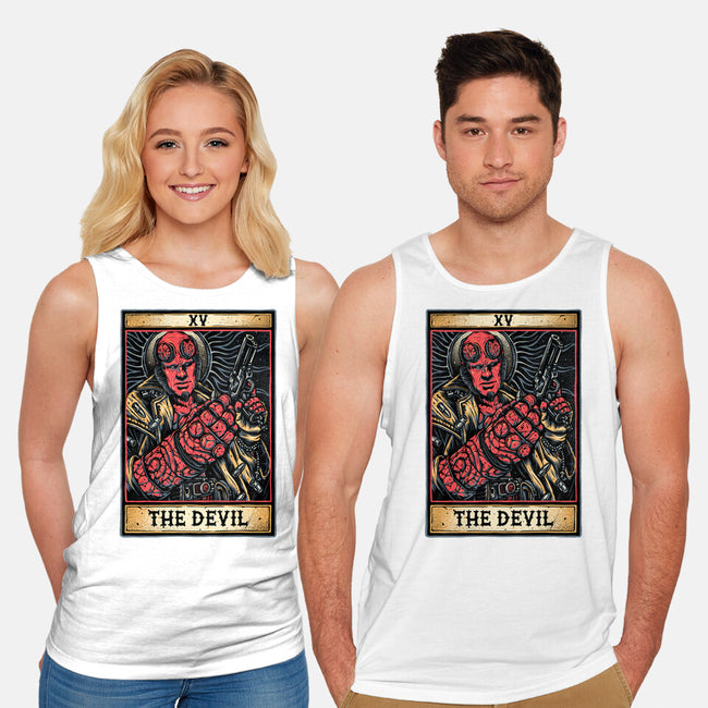 Devil Tarot-Unisex-Basic-Tank-glitchygorilla