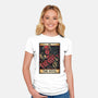 Devil Tarot-Womens-Fitted-Tee-glitchygorilla