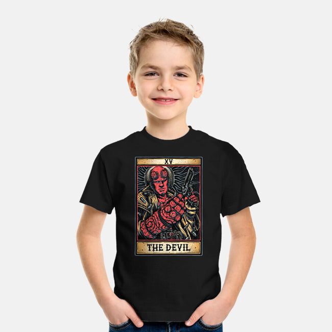 Devil Tarot-Youth-Basic-Tee-glitchygorilla