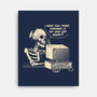 Skeleton IT Support-None-Stretched-Canvas-tobefonseca