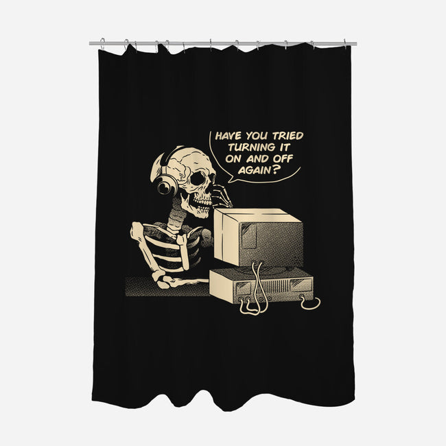 Skeleton IT Support-None-Polyester-Shower Curtain-tobefonseca