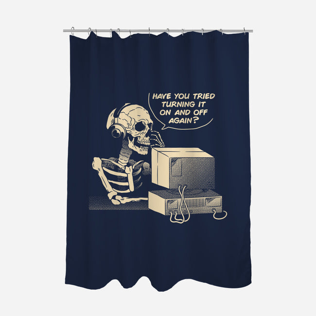 Skeleton IT Support-None-Polyester-Shower Curtain-tobefonseca