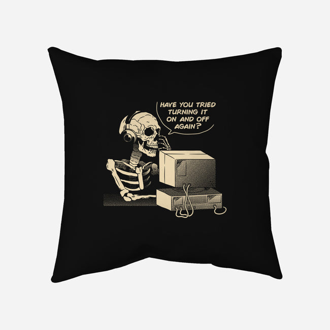 Skeleton IT Support-None-Removable Cover w Insert-Throw Pillow-tobefonseca