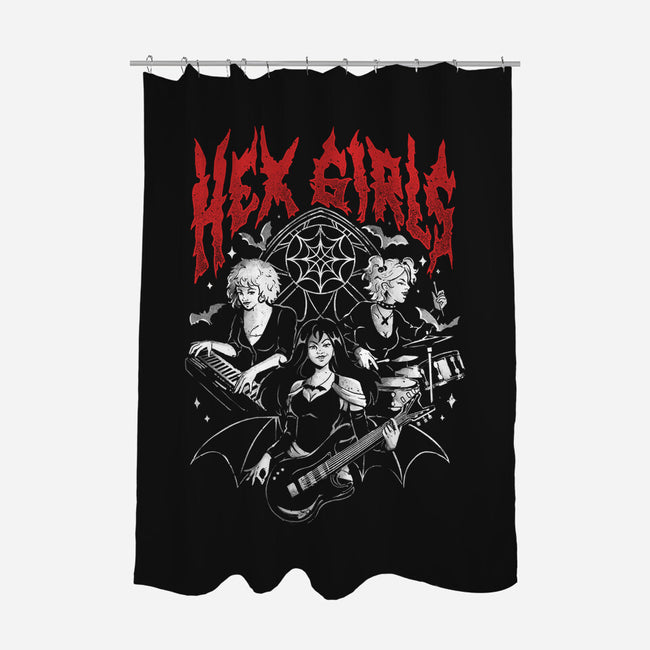 Hex Girls-None-Polyester-Shower Curtain-Arigatees