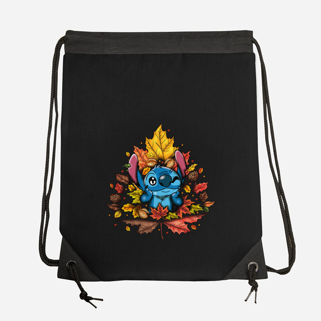 Ohana Autumn Leaf-None-Drawstring-Bag-JamesQJO