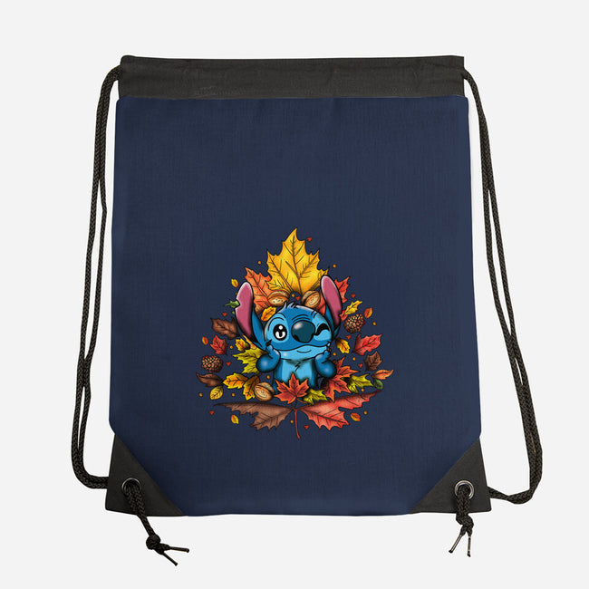 Ohana Autumn Leaf-None-Drawstring-Bag-JamesQJO