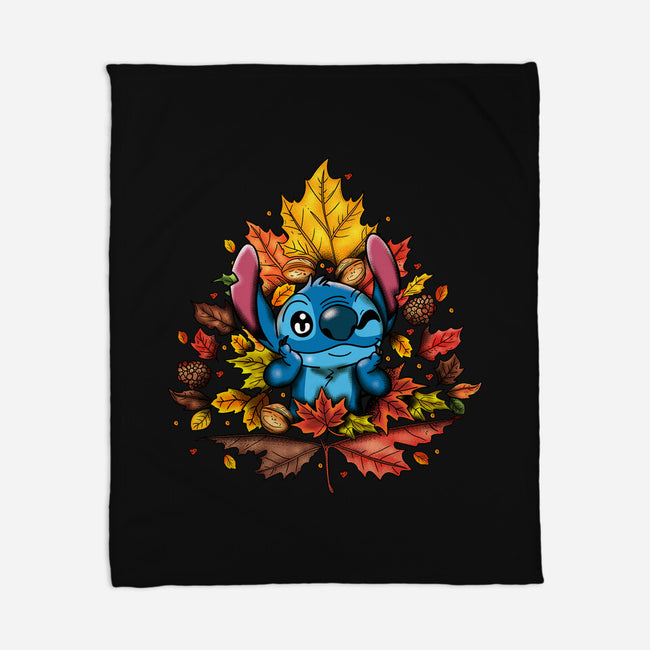 Ohana Autumn Leaf-None-Fleece-Blanket-JamesQJO