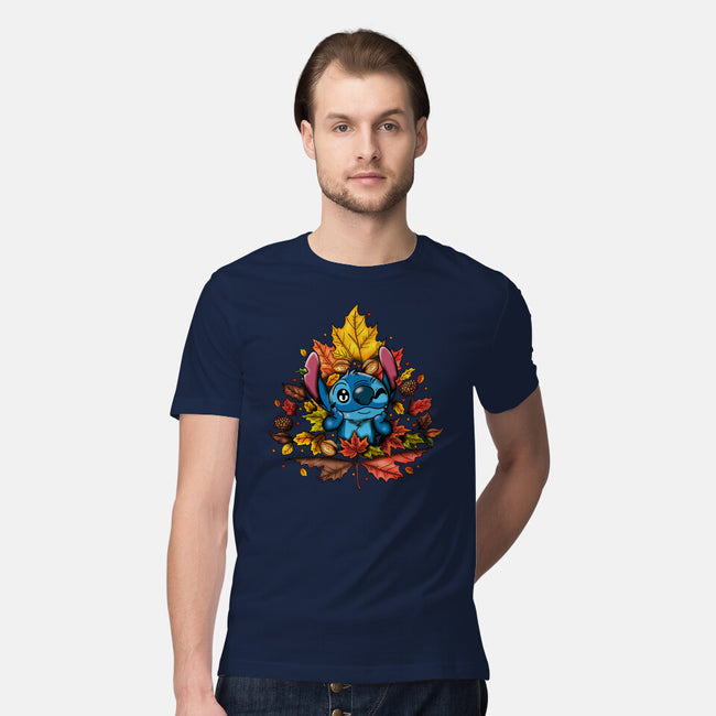 Ohana Autumn Leaf-Mens-Premium-Tee-JamesQJO