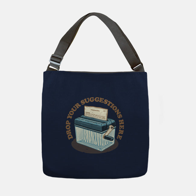 Drop Your Suggestions Here-None-Adjustable Tote-Bag-glitchygorilla