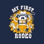 My First Rodeo-Womens-Basic-Tee-8BitHobo