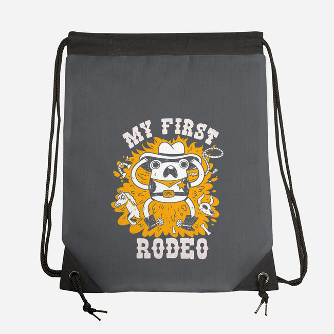 My First Rodeo-None-Drawstring-Bag-8BitHobo