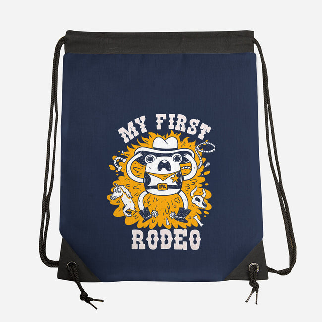 My First Rodeo-None-Drawstring-Bag-8BitHobo