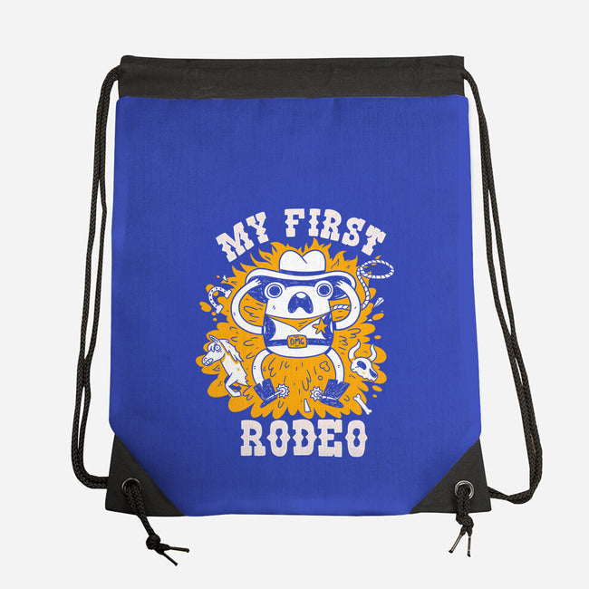 My First Rodeo-None-Drawstring-Bag-8BitHobo