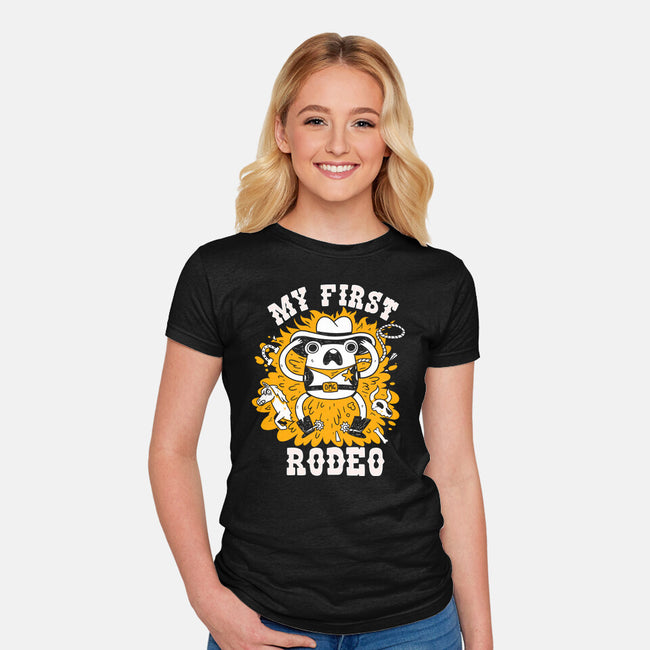 My First Rodeo-Womens-Fitted-Tee-8BitHobo