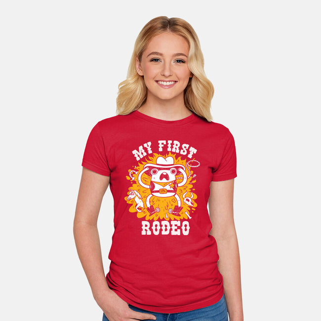 My First Rodeo-Womens-Fitted-Tee-8BitHobo