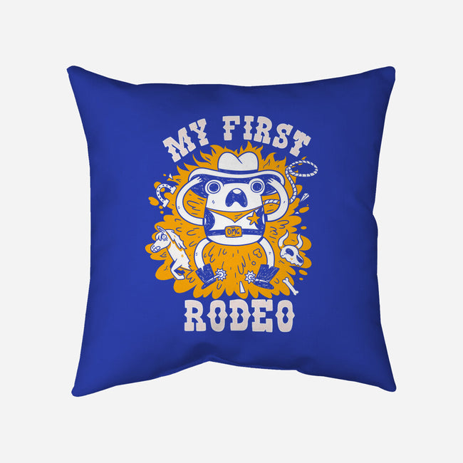 My First Rodeo-None-Removable Cover w Insert-Throw Pillow-8BitHobo