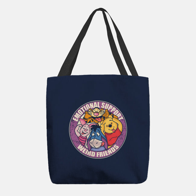 Emotional Support Weird Friends-None-Basic Tote-Bag-turborat14