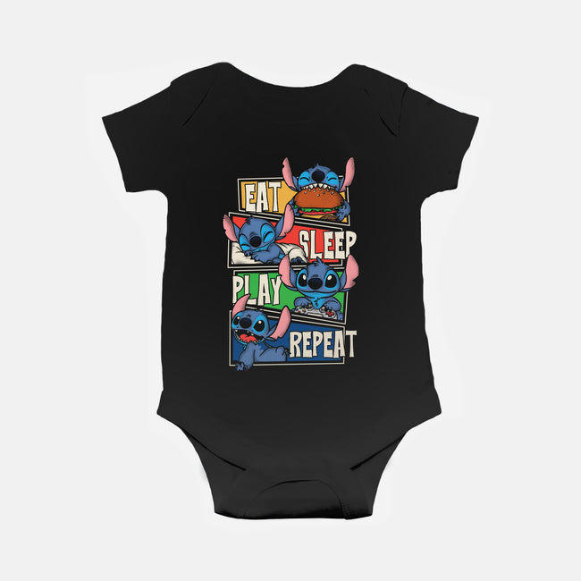 Stitch's Routine-Baby-Basic-Onesie-turborat14