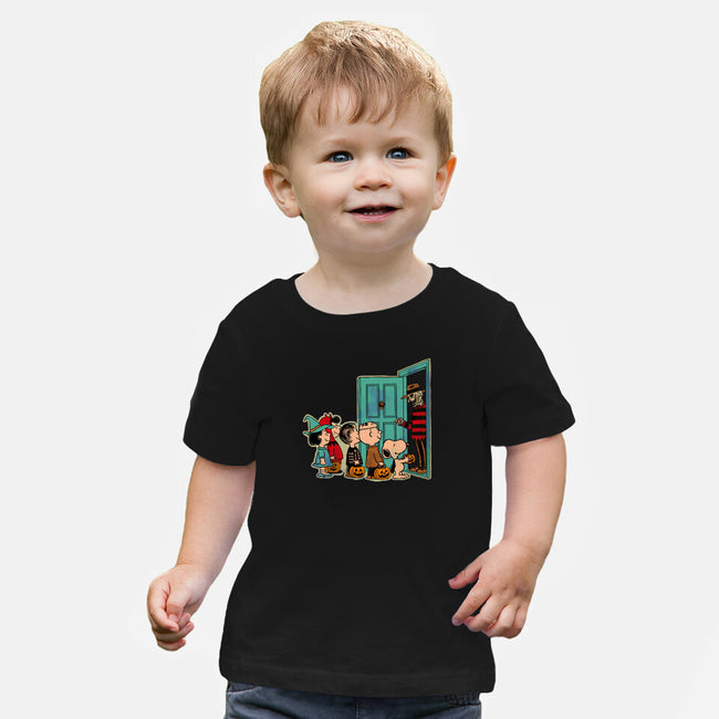 Treats Or Nightmares-Baby-Basic-Tee-Diego Gurgell