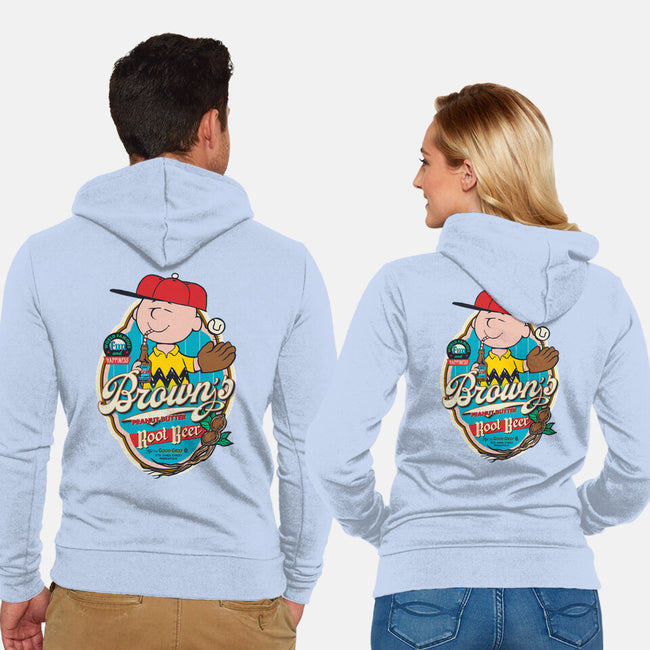 Brown's Root Beer-Unisex-Zip-Up-Sweatshirt-Arinesart