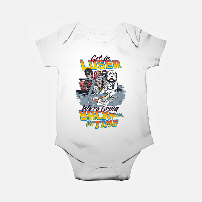 We're Going Back In Time-Baby-Basic-Onesie-Arinesart