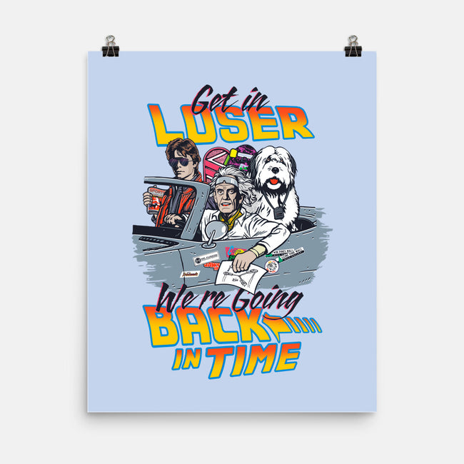 We're Going Back In Time-None-Matte-Poster-Arinesart