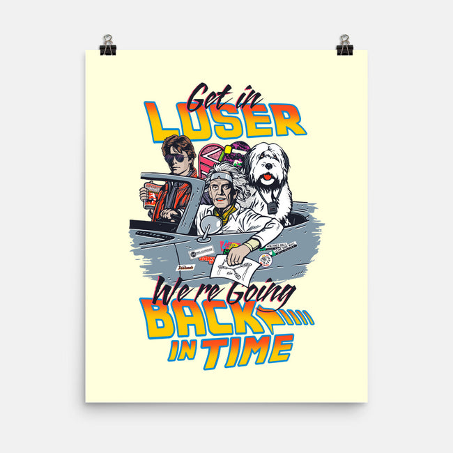 We're Going Back In Time-None-Matte-Poster-Arinesart