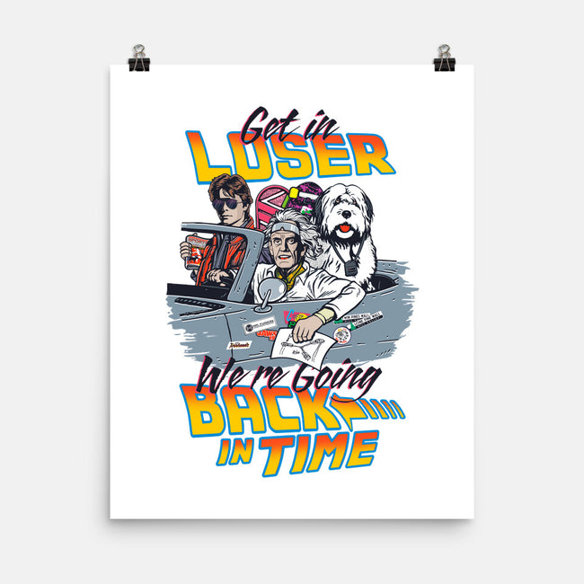 We're Going Back In Time-None-Matte-Poster-Arinesart