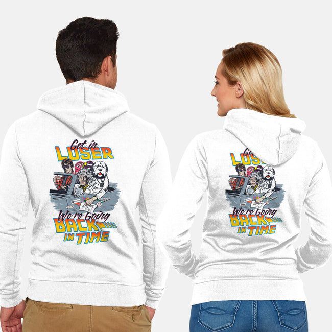 We're Going Back In Time-Unisex-Zip-Up-Sweatshirt-Arinesart