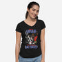 Bringing The Blues-Womens-V-Neck-Tee-Arinesart