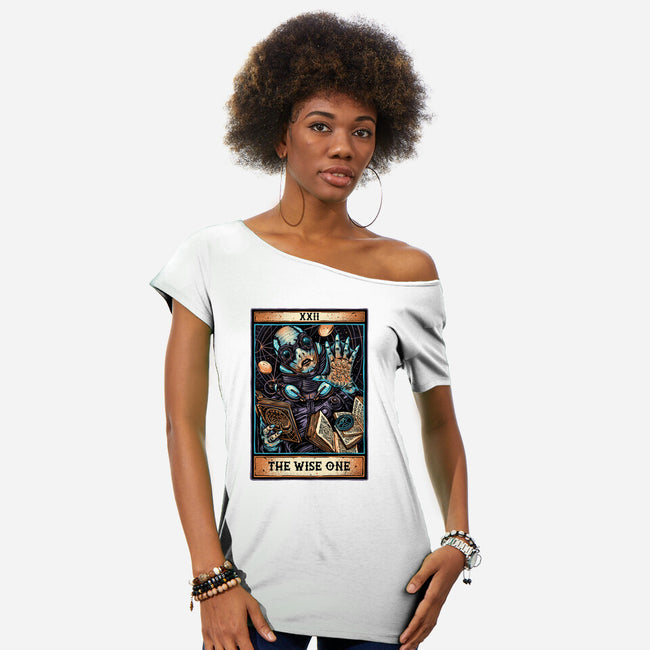 The Wise One-Womens-Off Shoulder-Tee-glitchygorilla