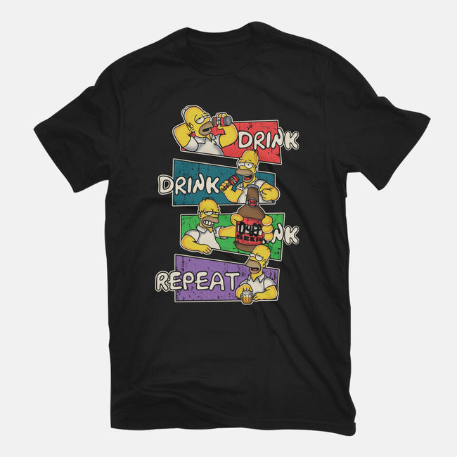 Drink And Repeat-Unisex-Basic-Tee-turborat14